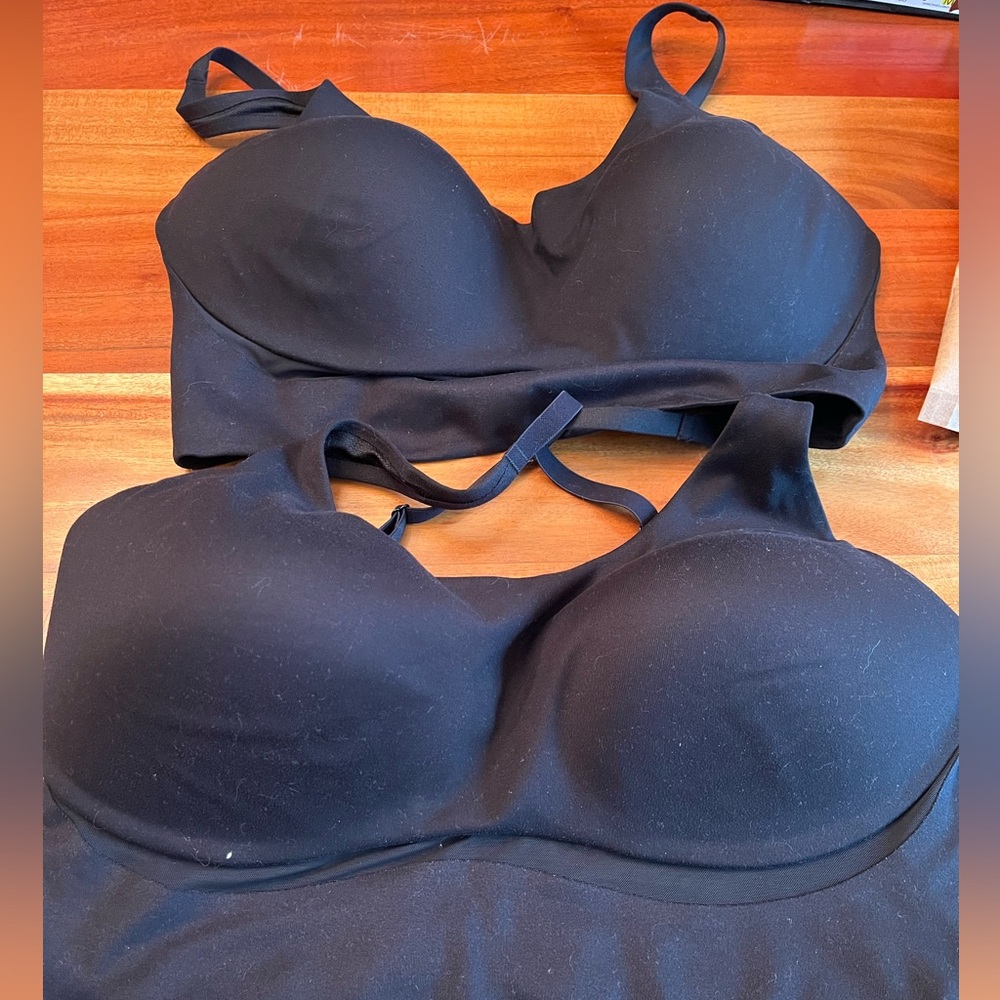 Comfort Stretch Seamless Longline Bra - Black